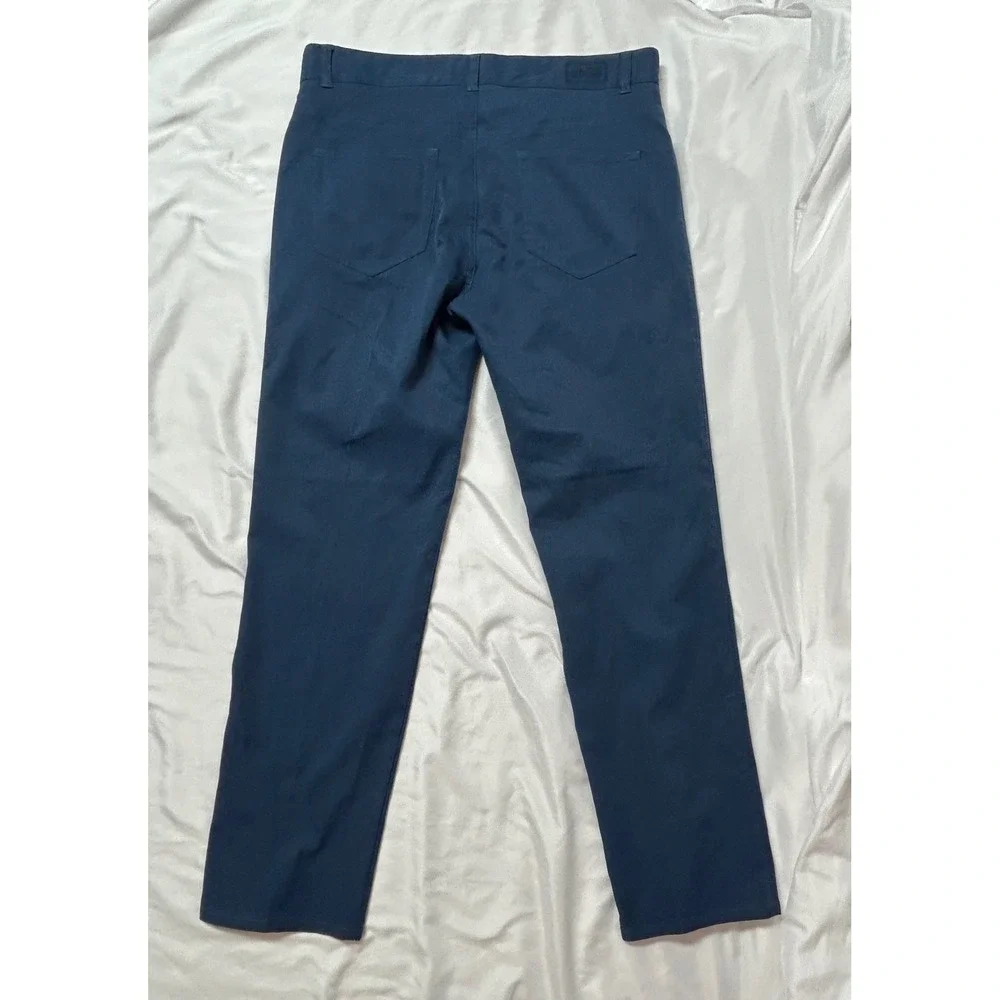 Peter Millar Crown Sport eb66 Performance Pants Navy Blue 34x30 Mens Golf Chino